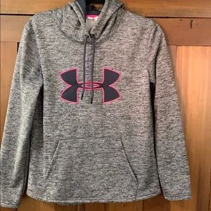Under Armor cold gear, long sleeved hoodie.